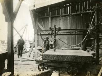 Photograph of the Dunter or Surfacing Machine at Excelsior Granite Works