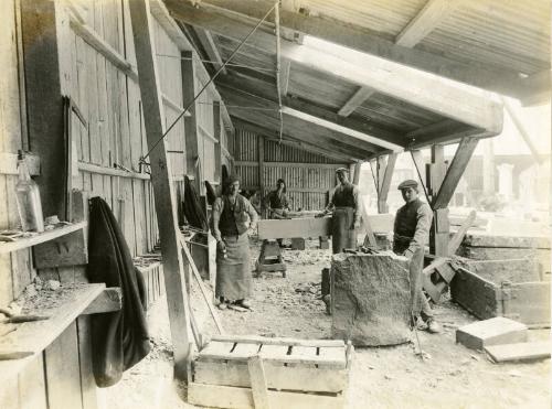 Photograph of Masons' Shed at Excelsior Granite Works