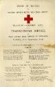 Programme for Thanksgiving Service organised by Scottish Branch British Red Cross Society.