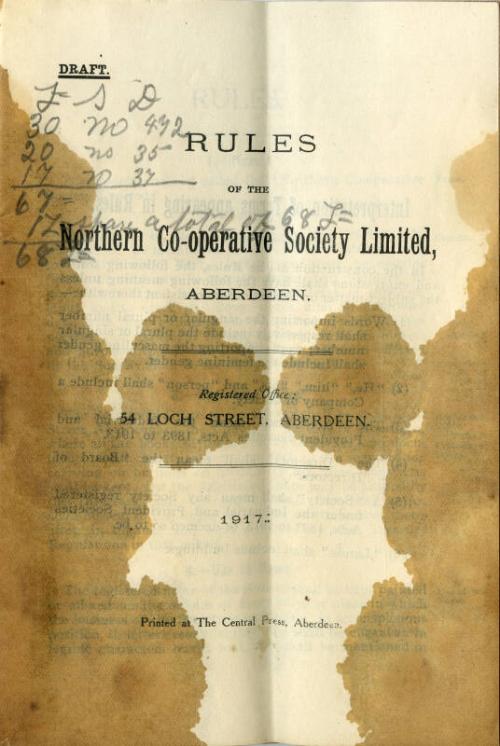 Rules of the Northern Co-operative Society Limited, Aberdeen.