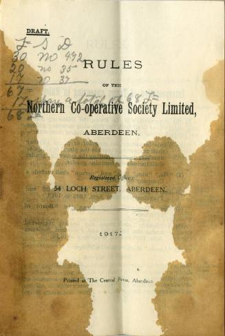 Rules of the Northern Co-operative Society Limited, Aberdeen.