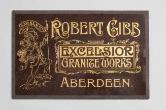 Office Sign for Robert Gibb Excelsior Granite Works