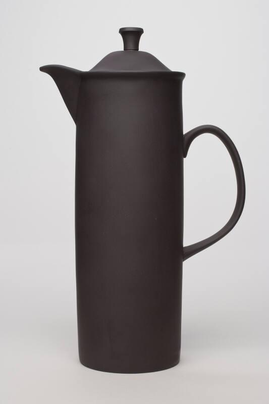 Black Basalt Coffee Pot and Cover