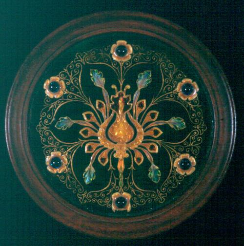 Circular Enamel Plaque by James Cromar Watt