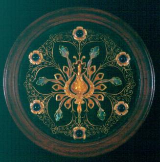Circular Enamel Plaque by James Cromar Watt