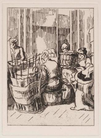 Men and Women with Baskets