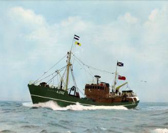 Hand-Coloured Photograph Of Glenisla A282, Trawler