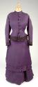 Purple Half Mourning Bustle Skirt and Apron