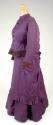 Purple Half Mourning Bustle Skirt and Apron