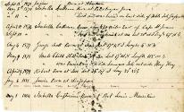 Handwritten Note found inside Inkster Family Bible detailing births and deaths at sea of childr…