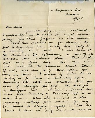 Sarah Caroline Taylor to Robert Stuart Stephen Mackay