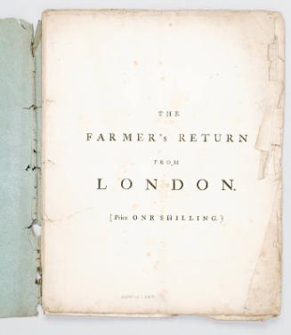 Programme for 'The Farmer's Return'