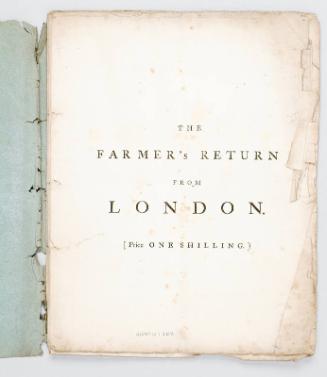 Programme for 'The Farmer's Return'