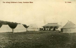 Postcard showing The Ailing Children's Camp, Scotston Moor
