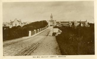 Postcard showing the Old Mill Military Hospital in Aberdeen