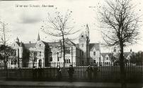 Postcard showing Grammar Schools in Aberdeen