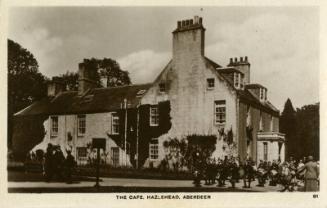 Postcard showing The Cafe at Hazlehead, Aberdeen