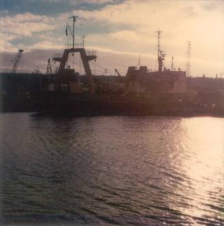 Colour Photograph Showing The Fishery Research Vessel 'scotia' At Torry