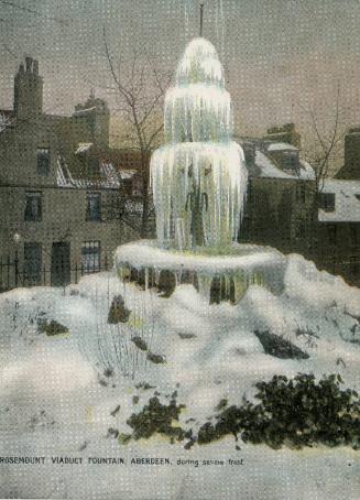 Postcard showing the Fountain at Rosemount Viaduct, Aberdeen