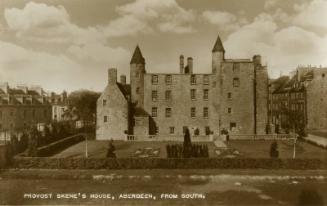 Postcard showing Provost Skene's House in Aberdeen
