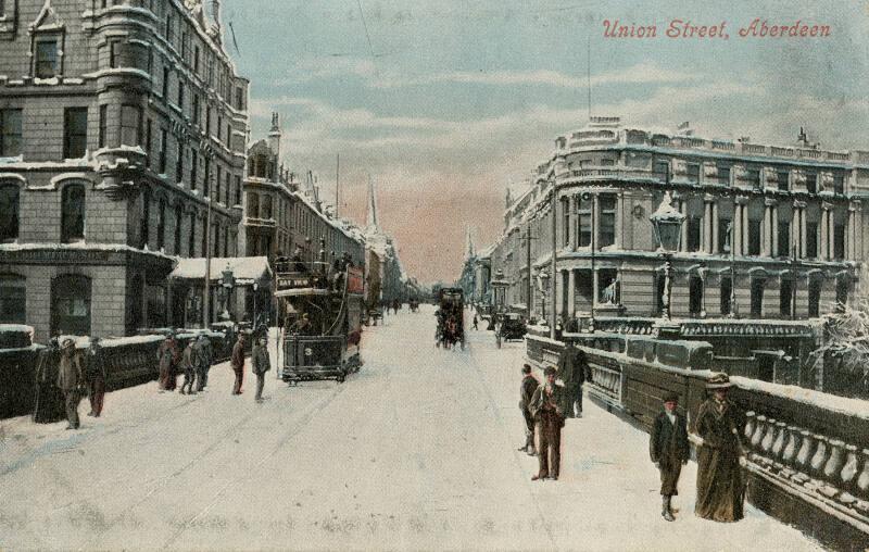 Postcard of Union Street, Aberdeen