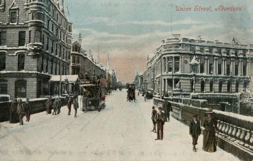 Postcard of Union Street, Aberdeen