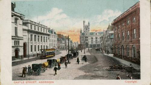 Postcard of Castle Street, Aberdeen