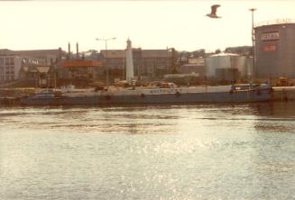 Colour Photograph Showing A Vessel 'whitfleet' In Front Of One Of The Torry Leading Lights