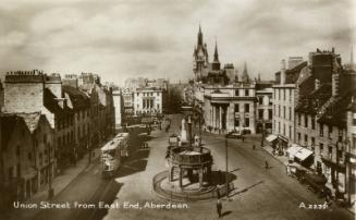 Postcard of Union Street, Aberdeen
