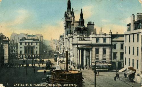 Postcard of Castle Street, Aberdeen