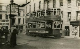 Postcard of  a Tram