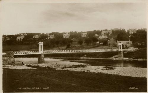 Postcard of 'The Shakkin Bridge' at Cults.