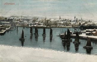 Postcard of the Harbour at Aberdeen