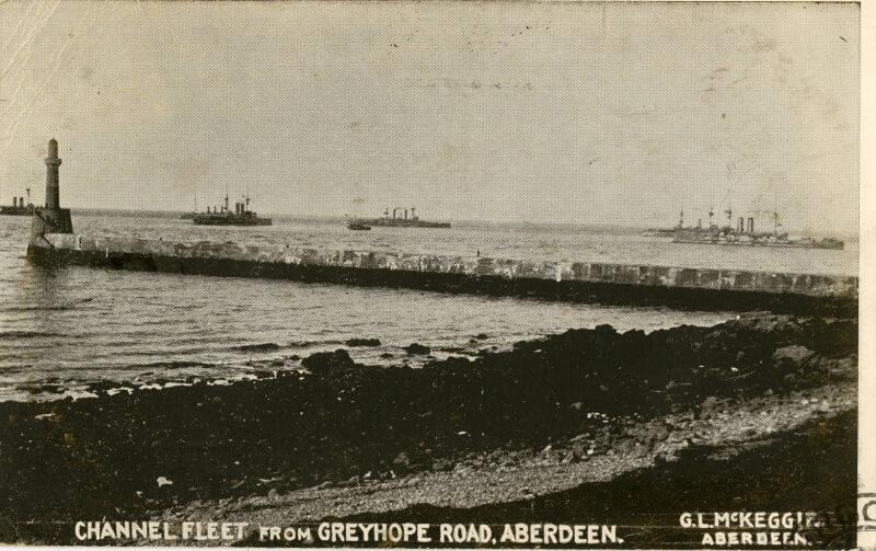 Postcard of Channel Fleet
