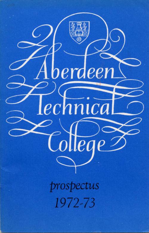 Aberdeen Technical College Propectus 1972-73