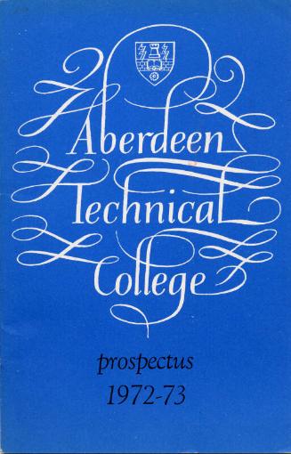 Aberdeen Technical College Propectus 1972-73