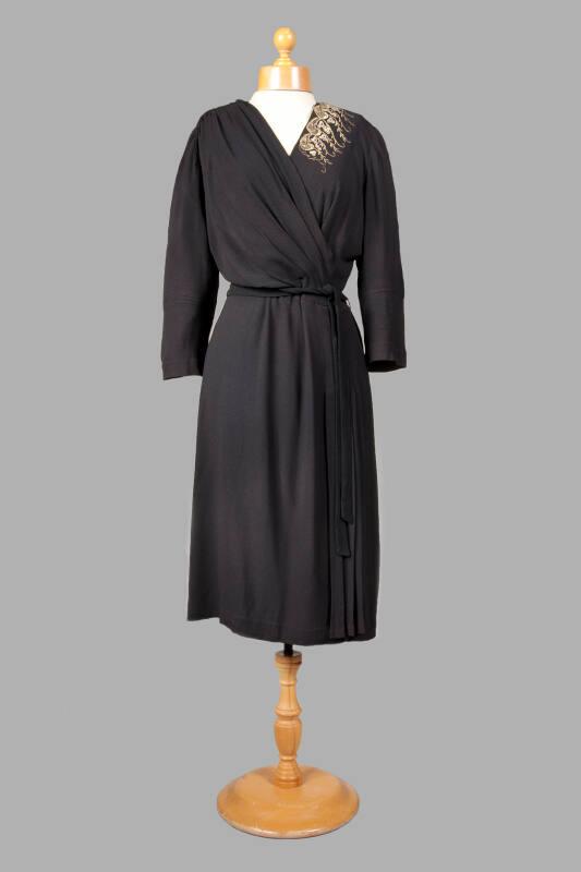 Black Utility Scheme Dress