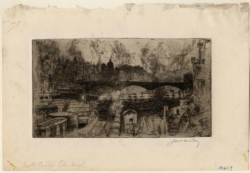 North Bridge, Edinburgh by James McBey