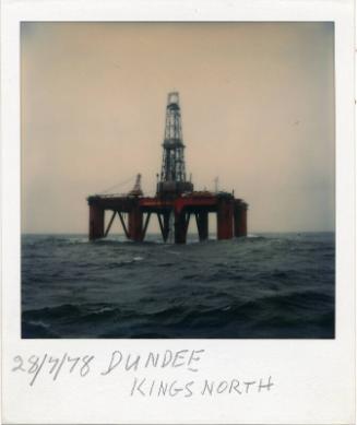 Colour Photograph Showing The Semi-Submersible 'Dundee Kingsnorth' In The North Sea