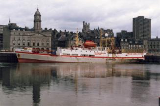Survey vessel Seismariner in Aberdeen harbour