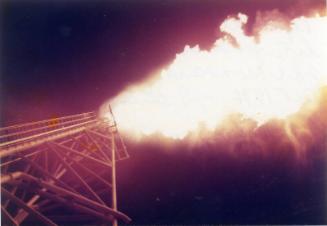 Photograph of Piper Alpha gas flare