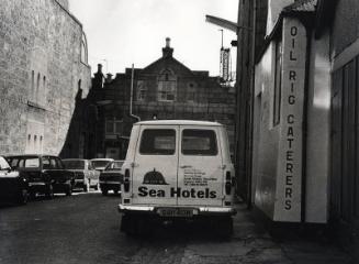 Oil Rig Caterers, Black & White Photograph by Fay Godwin.