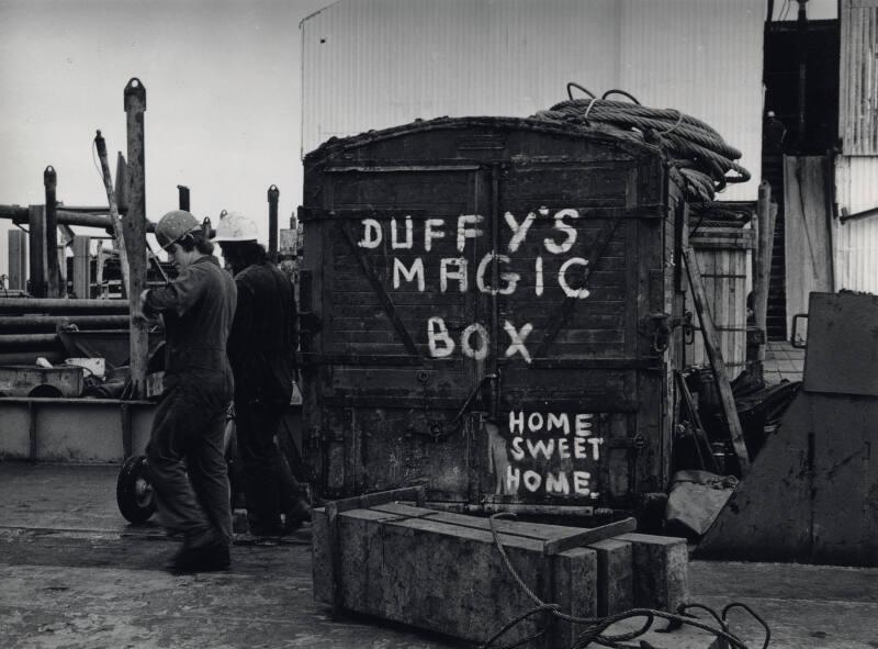 Men Working , Black & White Photograph by Fay Godwin.
