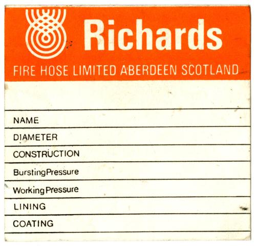 Richards Fire Hose Limited Label