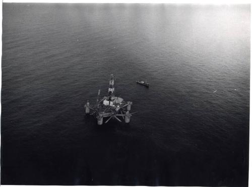 Platform and vessel Black & White Photograph by Fay Godwin, duplicate of ABDMS025379.81