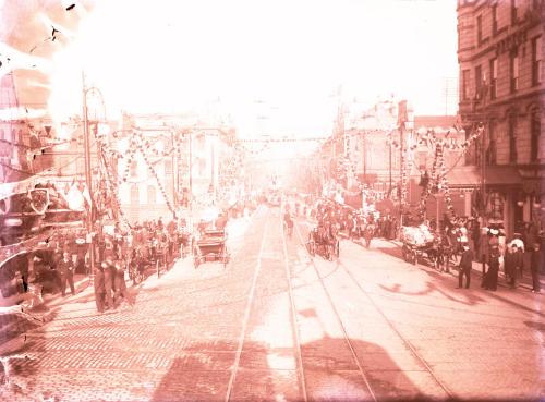 Union Street, Aberdeen, Decorated for the Royal Visit