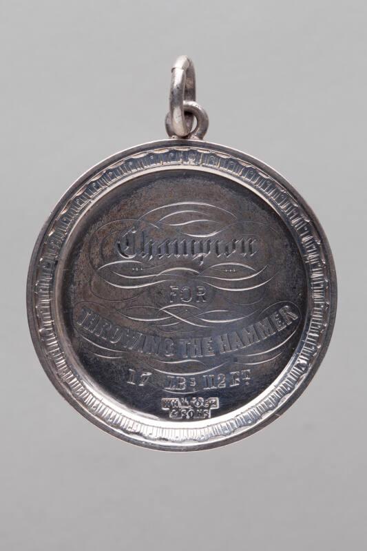 Athlete's Medal for Throwing the Hammer