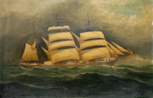 Barque Under Sail