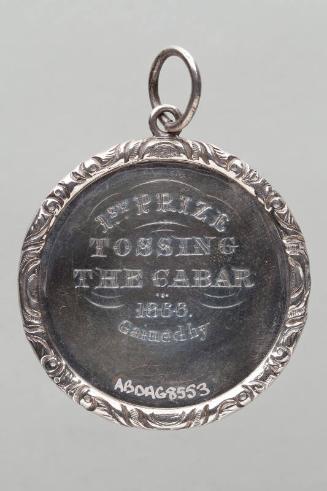 Athlete's Medal for Tossing the Caber