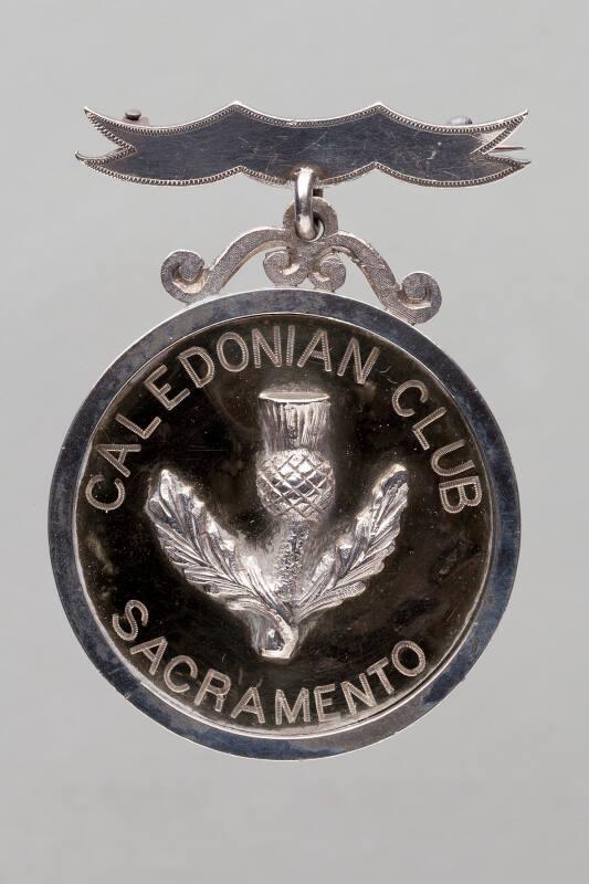 Athlete's Medal for Throwing the Heavy Hammer at the Caledonian Club